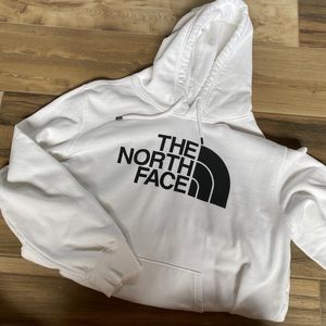 White Mens North face Swetahsirt